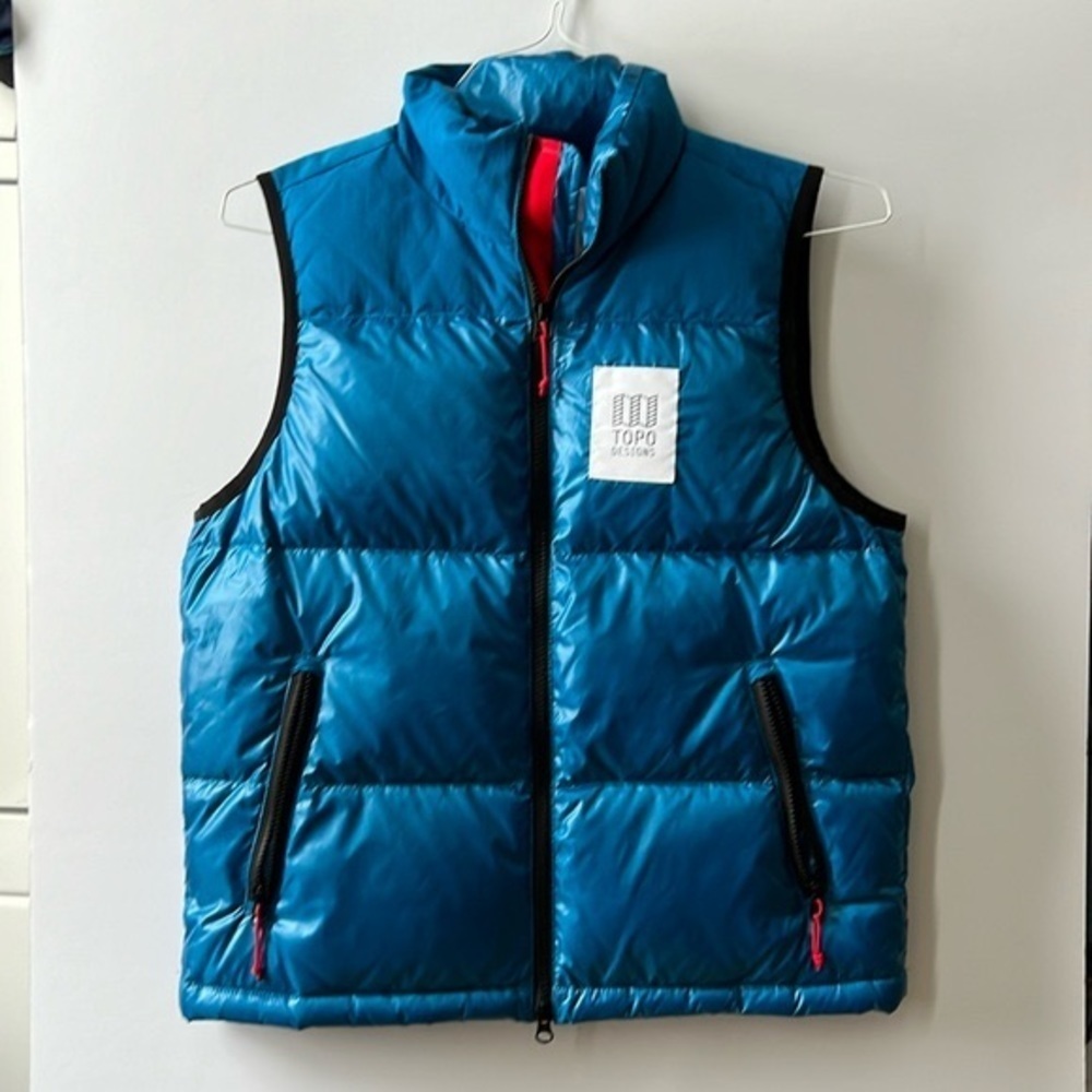 Topo Designs Blue Puffer Vest